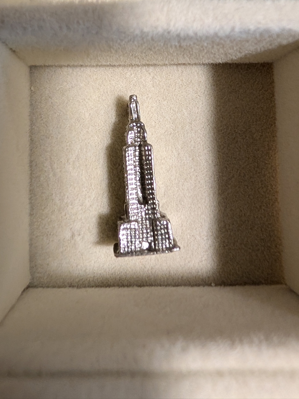 Silver Skyline Pendant Charm - Medium